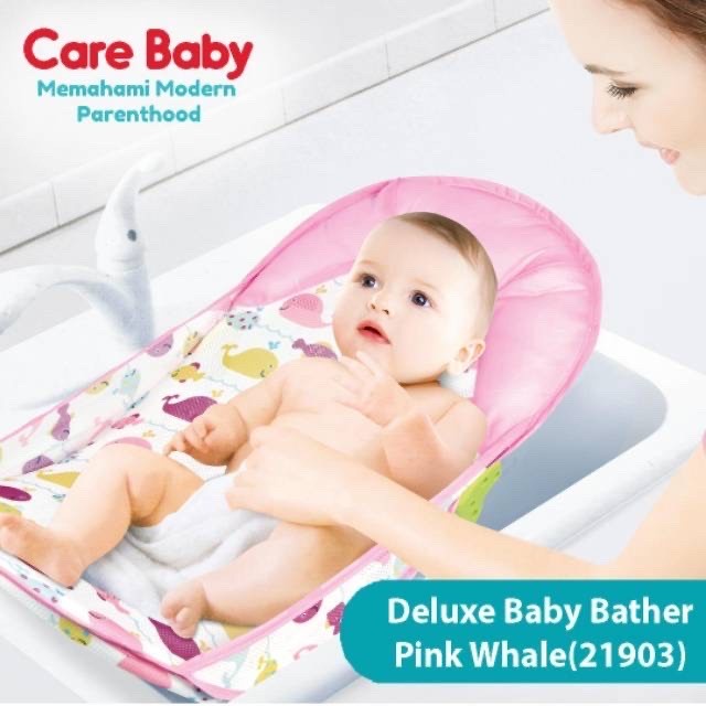 Care Baby Deluxe Baby Bather 3 Recline / Baby Bather / Tempat Mandi Bayi (Tersedia varian warna dan Motif)