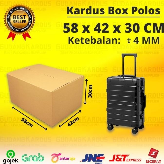 

KARDUS - KARTON - BOX POLOS JUMBO BESAR - UKURAN 58 x 42 x 30 CM
