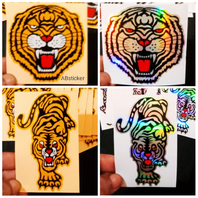 STICKER MACAN STICKER HARIMAU CUTTING STICKER MOTOR