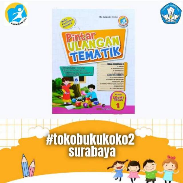 BUKU SOAL PINTAR ULANGAN TEMATIK KELAS 1 SD/MI