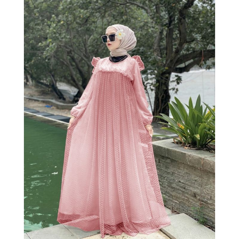 Ivory dress (Gamis murah terbaru )