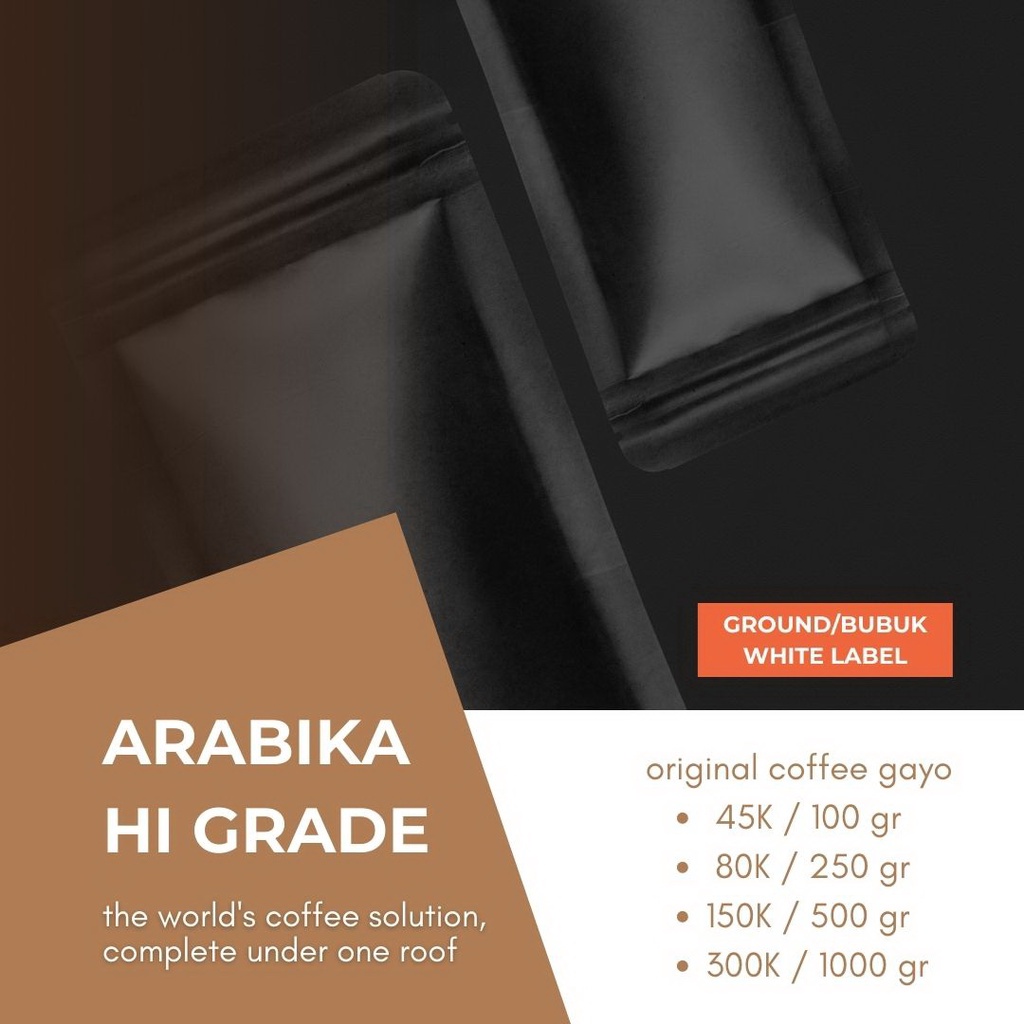 

Kopinang Arabica Gayo Hi Grade Ground White Label 100 gram