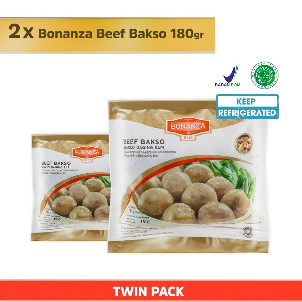 

Bonanza Bakso Premium 180gr (ISI 2 PACKS) - Twin Pack