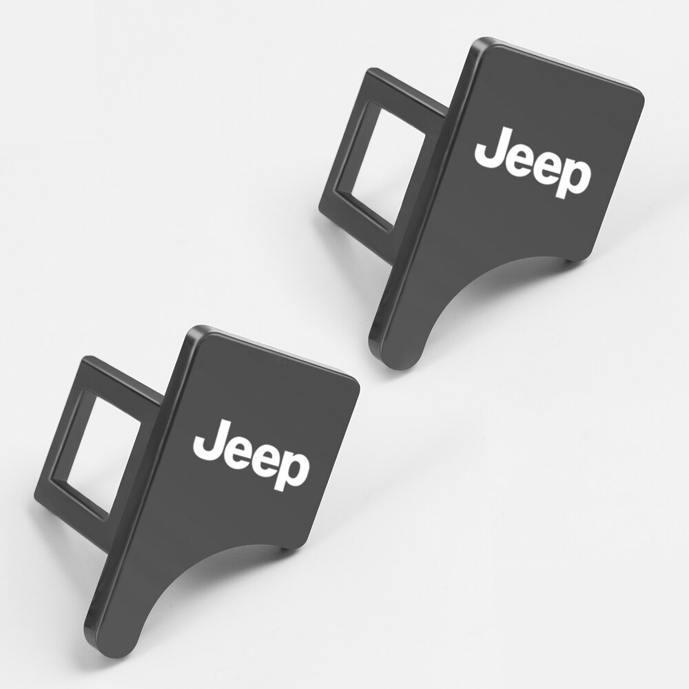 2pcs Gesper Sabuk Pengaman Mobil Bahan Zinc Alloy Untuk Jeep