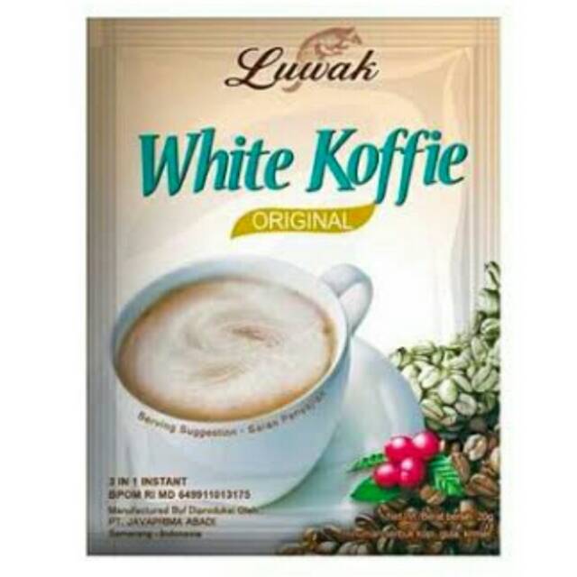 

LUWAK WHITE COFFE ISI 10 SACHET