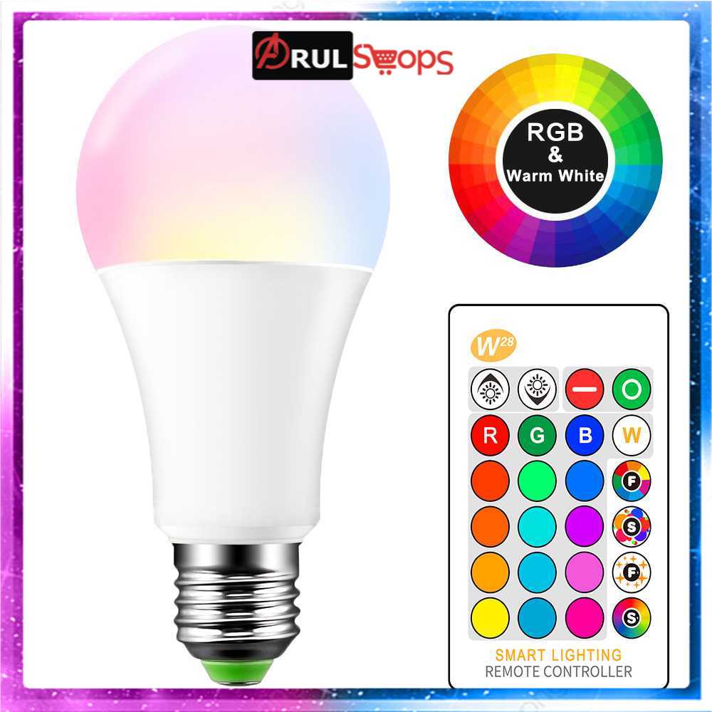 BONDA Lampu Bohlam RGB dengan Remote Control E27 10W - B5