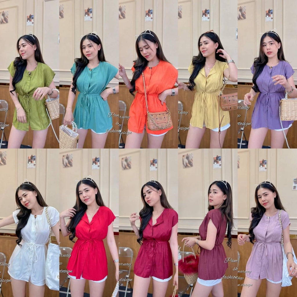 ATASAN PAMARUAY POLOS FASHION WANITA IMPORT BANGKOK CODE P 02