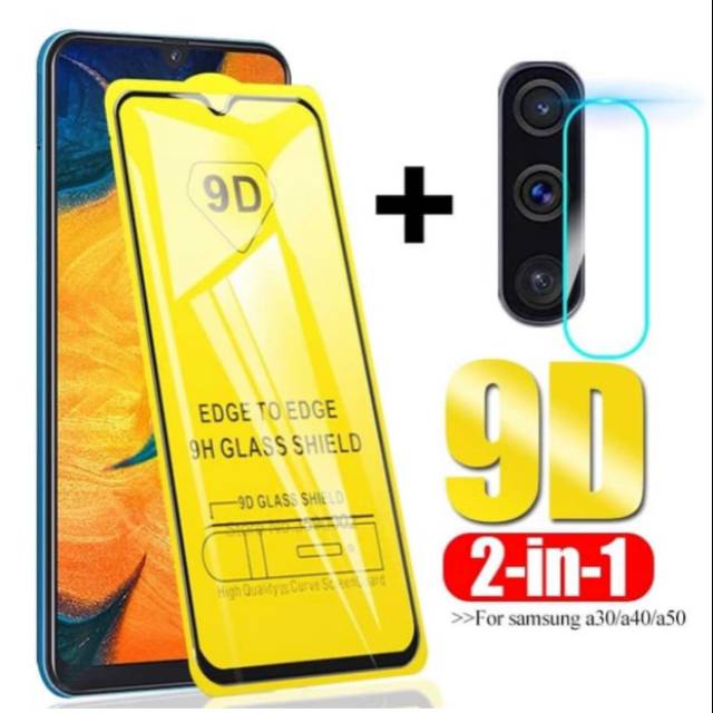 Tempered Glass Samsung A20 + Tempered Glass Camera Samsung A20 2in1 SC