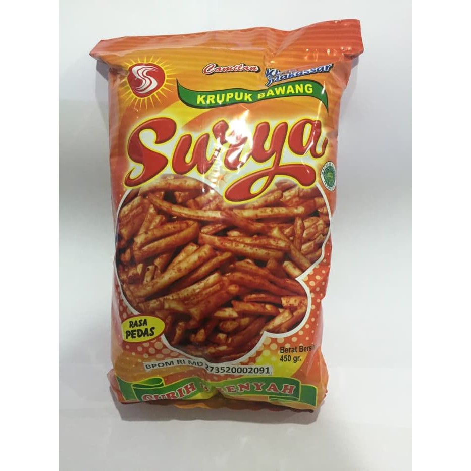 

kerupuk bawang surya khas makassar 450gr