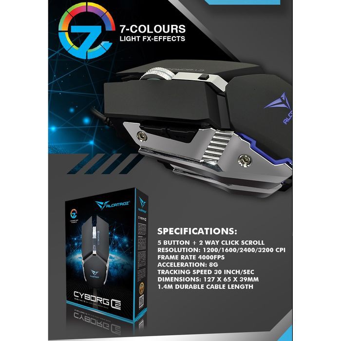 Mouse Gaming Alcatroz X-craft Cyborg