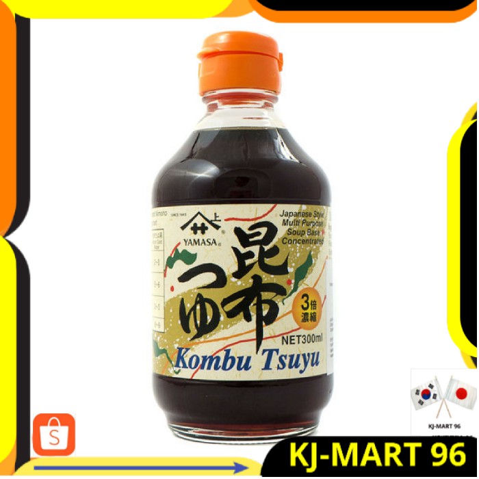 

MAKANAN JEPANG/JAPANESE FOOD/SAUS JEPANG YAMASA KOMBU TSUYU 300 ML ORI-SAUS U/ SUP,MARINASI,MIE DLL