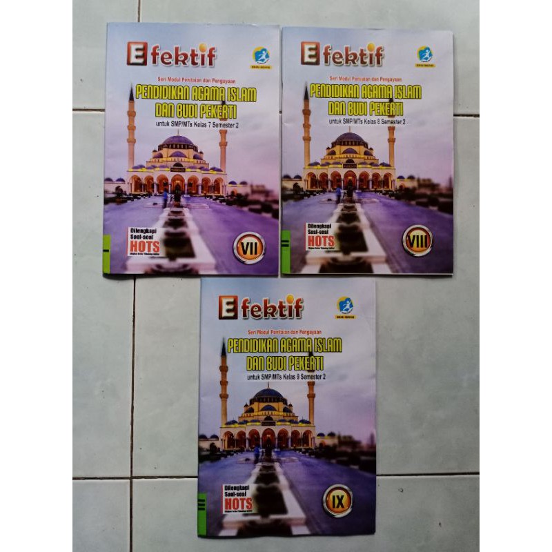 Modul LKS efektif SMP Agama Islam kelas 7,8,9 semester 2