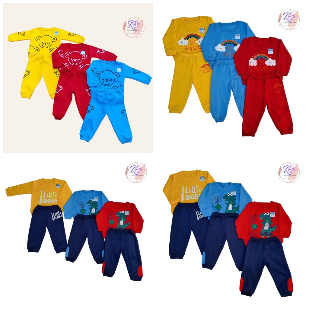 Setelan sweater anak 3-18 bulan / stelan sweater anak murah nyaman HB collection