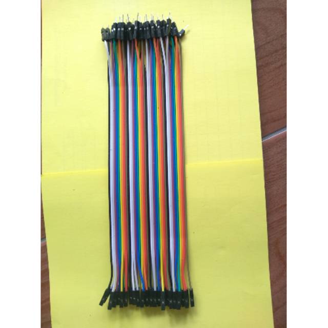 kabel jamper pelangi 20 cm isi 40 biji