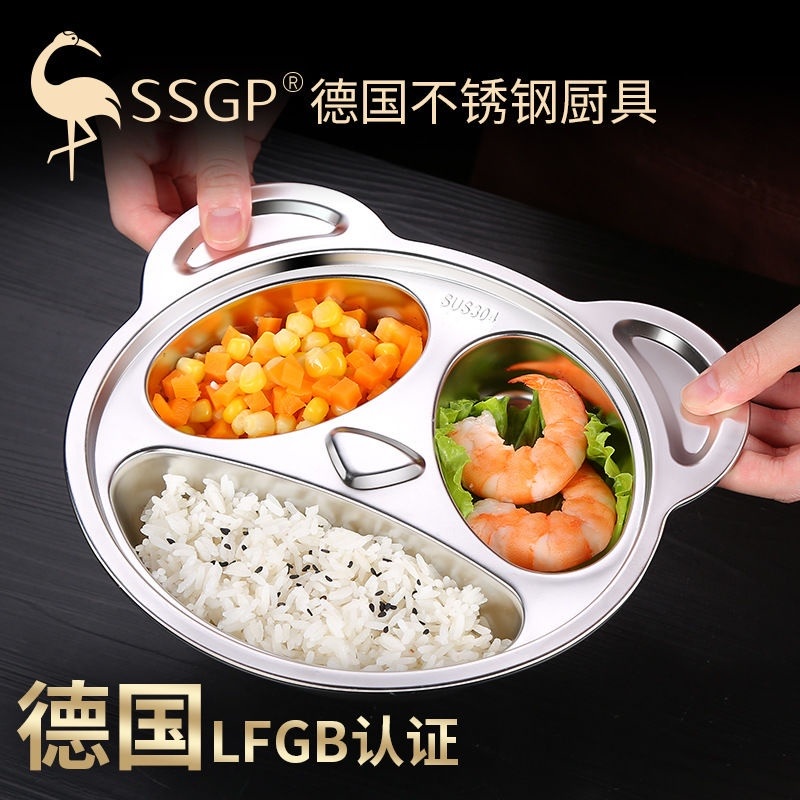 SSGP Piring Makan Anak Premium Stainless Steel Bentuk Panda