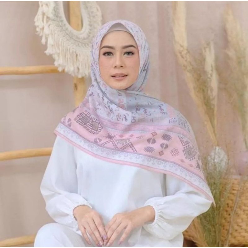 Hijab segi empat motif / Kerudung DEENAY Voal Premium / HIJAB / Kerudung terbaru 2021