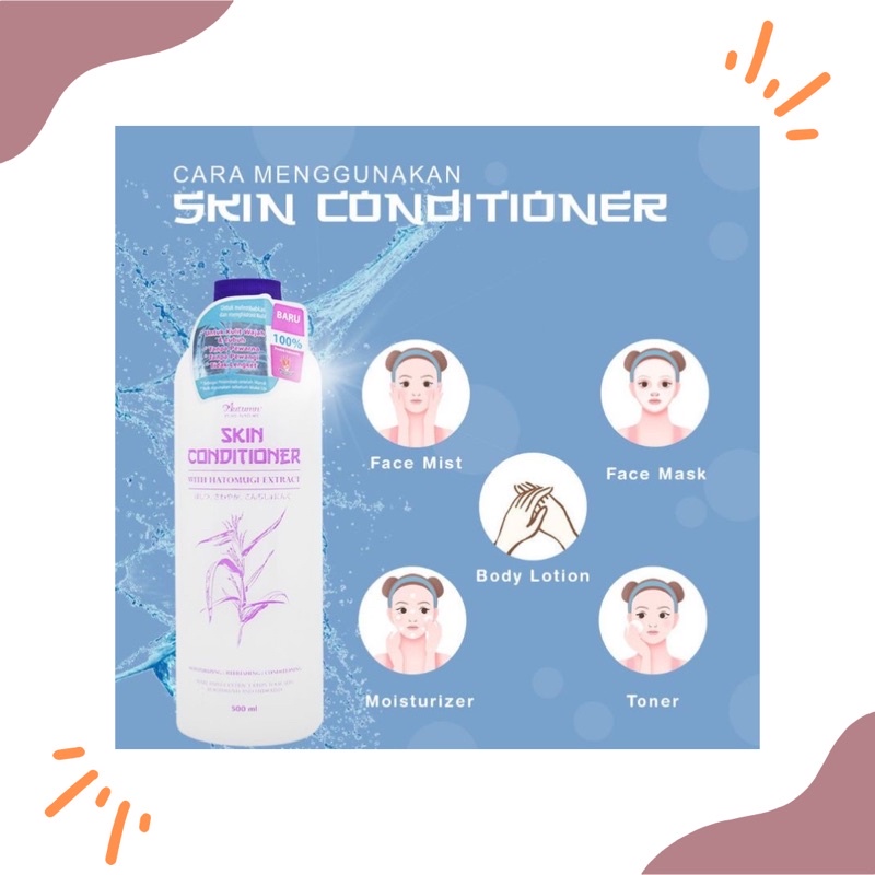 BPOM FLASH SALE HATOMUGI SKIN CONDITIONER 500ML FULL SIZE TONER MADE IN JAPAN ORI
