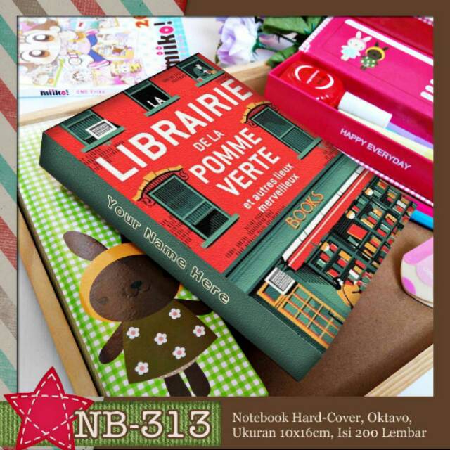 

NB-313 Notebook A6 Library Theme