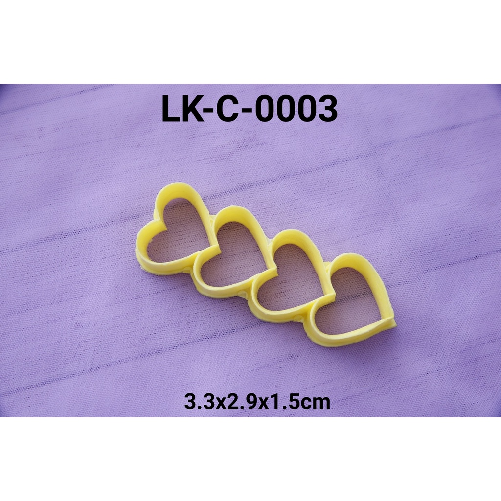 Cetakan kue kering cookie cutter lokal bentuk hati cetakan kue kacang