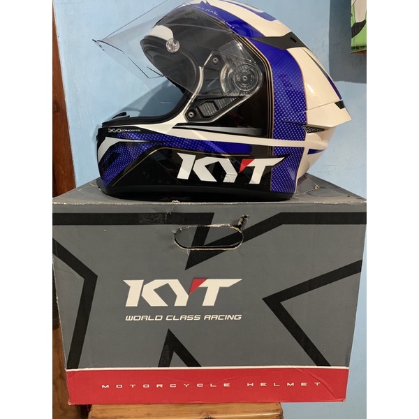 Helm Kyt TT Course Grand Prix Red Blue