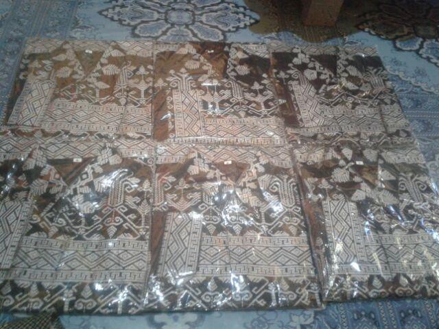 Promo!!! Big Ramadhan Sale Kemeja Batik Pekalongan Sogan Hrb026 Gudang Batik Pkl M L Xl Xxl Xxxl 4l