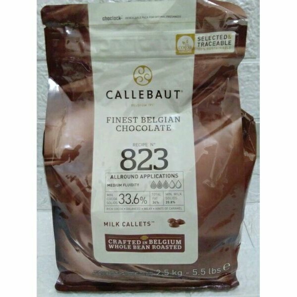 

CALLEBAUT 823 DARK MILK CHOCOLATE 33.6% REPACK 100G/500G