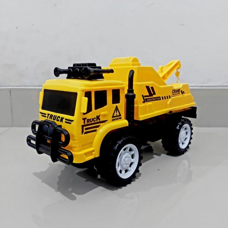 Mainan Mobil Truk Derek - Mobilan Miniatur Truck Towing Tarik Anak Laki Cowok