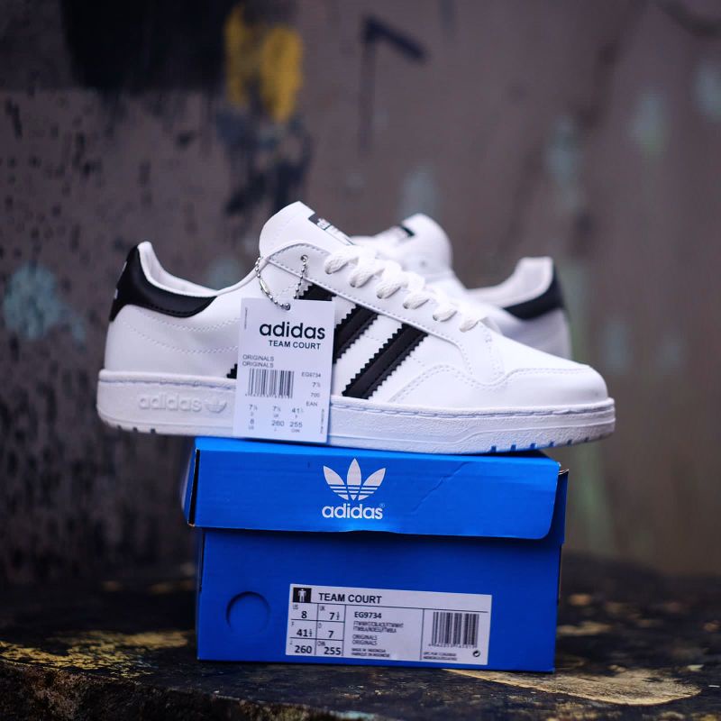 Adidas Team Court &quot;White Black&quot; ORIGINAL BNIB