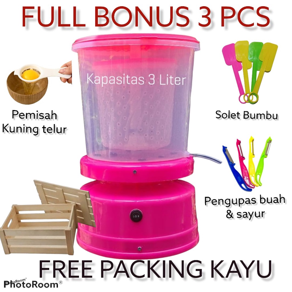 FREE PACKING KAYU Mesin Spiner Minyak Goreng Peniris Minyak Goreng Termurah Kapasitas 3/5 Liter