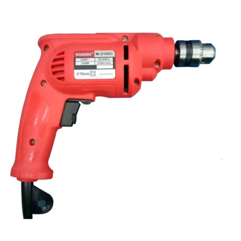 Modern M-2100C Mesin bor 10mm bolak balik/bor listrik 10mm