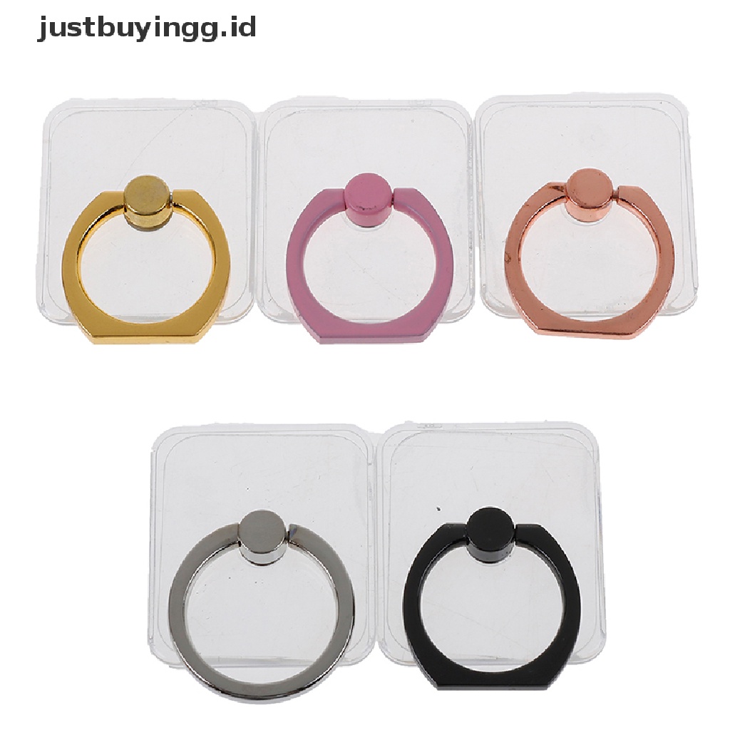 (Justbuyingg.Id) Ring Holder Hp Universal Transparan Bisa Berputar 360 °