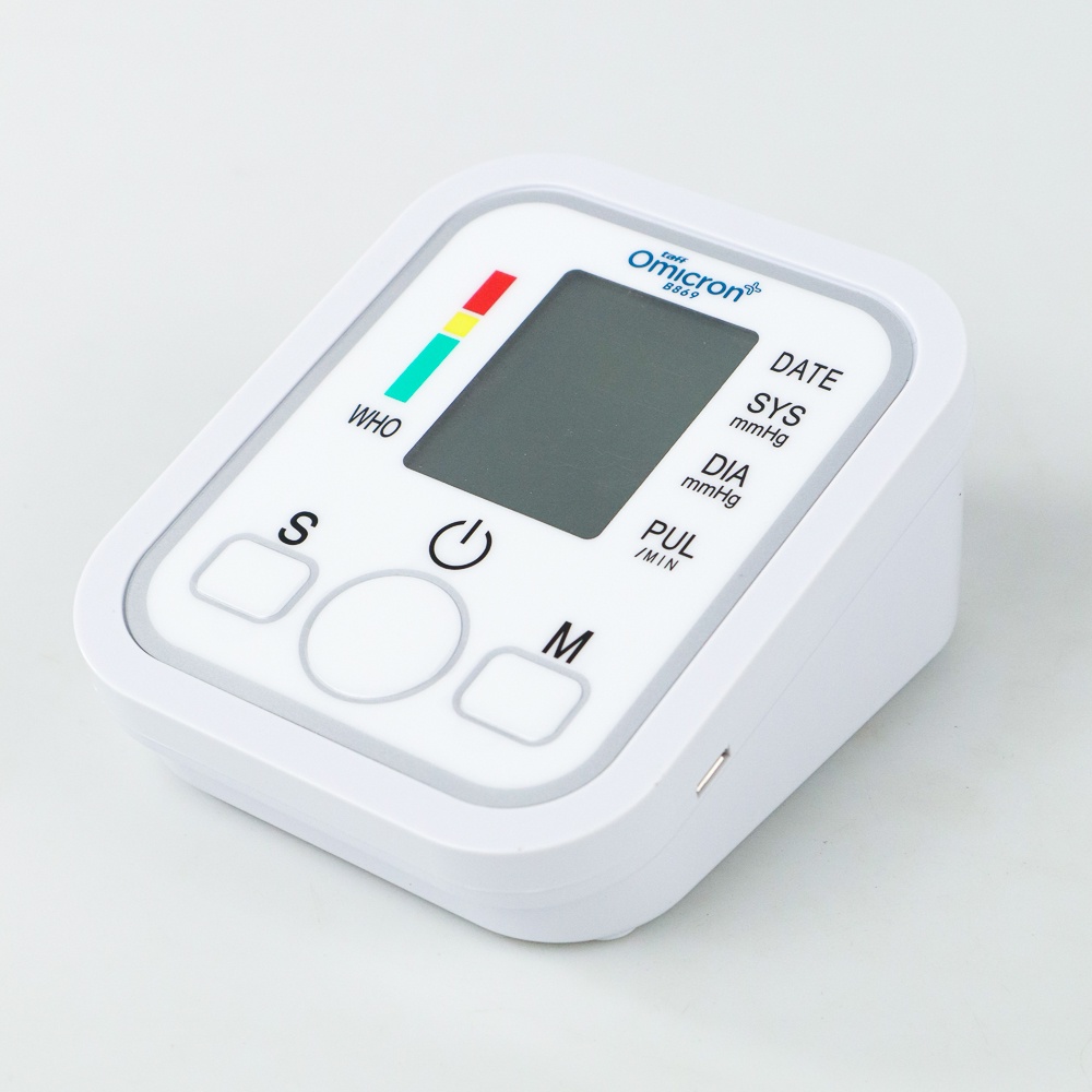 TaffOmicron Tensimeter Digital Alat Tensi Darah / Pengukur Tekanan Darah / Blood Pressure Monitor / Sphygmomanometer B869