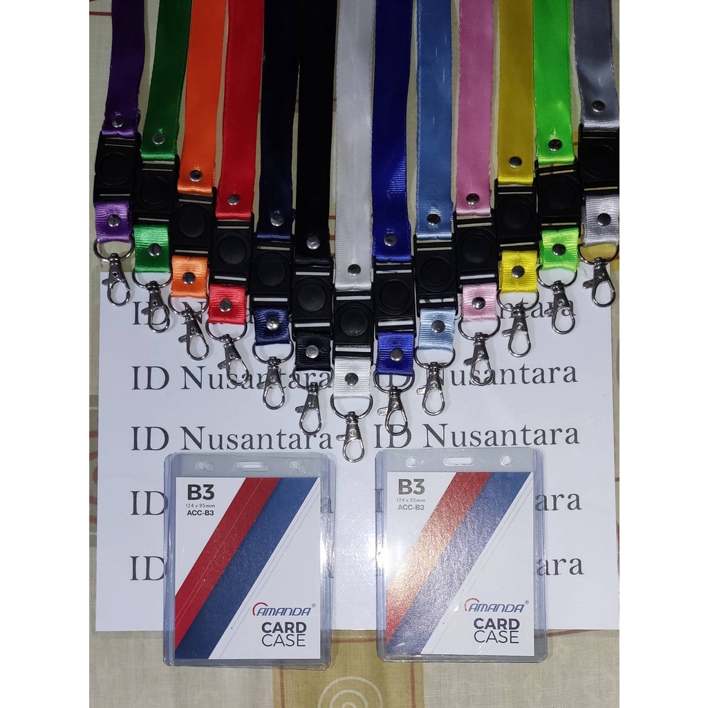 

Paket Tali Kait 2cm Stofer + ID Card Case B3