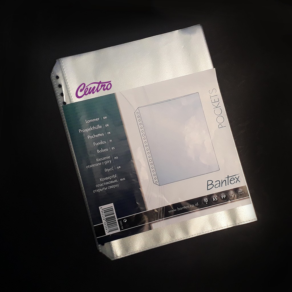 

Bantex Clear Pocket A5 Kantong Binder Satuan Transparan 20 Lubang Ring