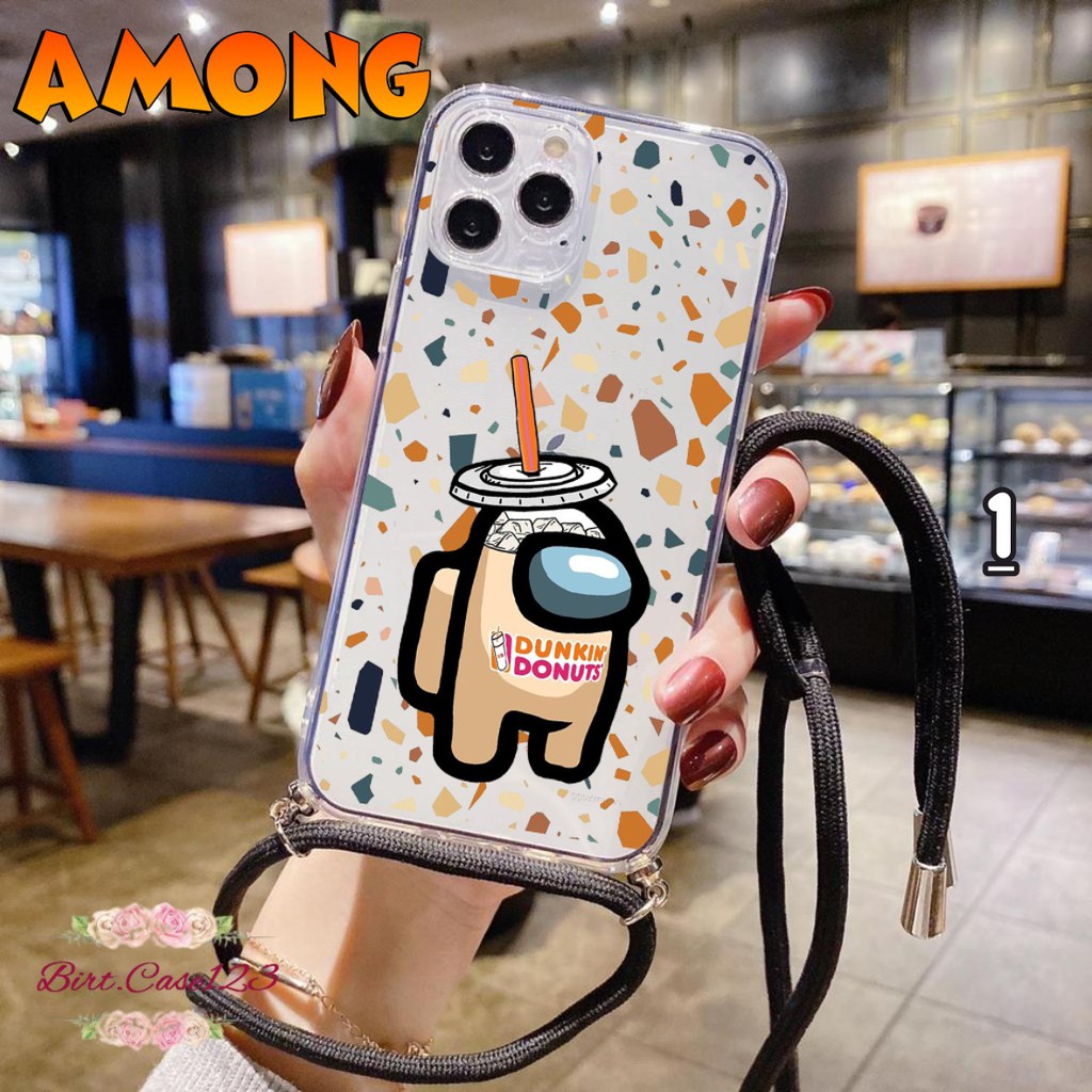 Softcase Slingcase Lanyard Bening KARTUN Samsung Oppo Vivo Xiaomi Realme Iphone All Type BC5663