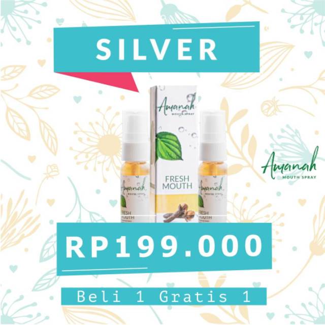 Paket Silver Amanah Freshmouth Parfum  Mulut Alami BPOM no 