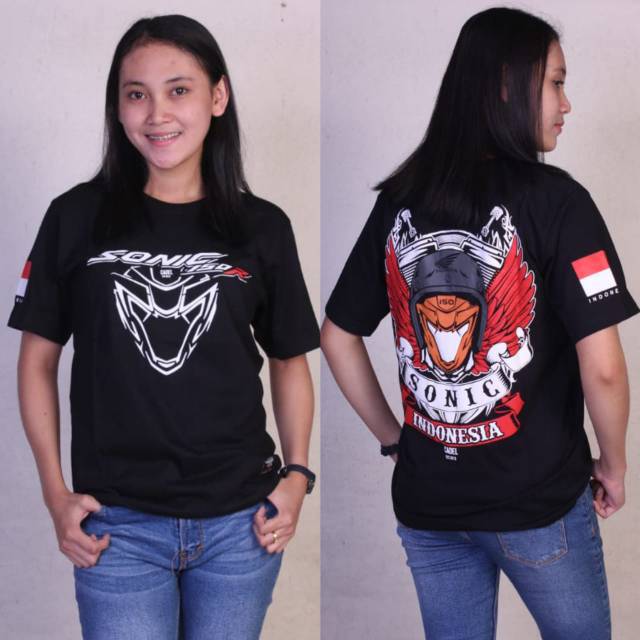 Koas Motor Sonic COD / BAYAR DITEMPAT Kaos SONIC 150R Tshirt Honda Sonic Motip Terbaru Baju Bikers H