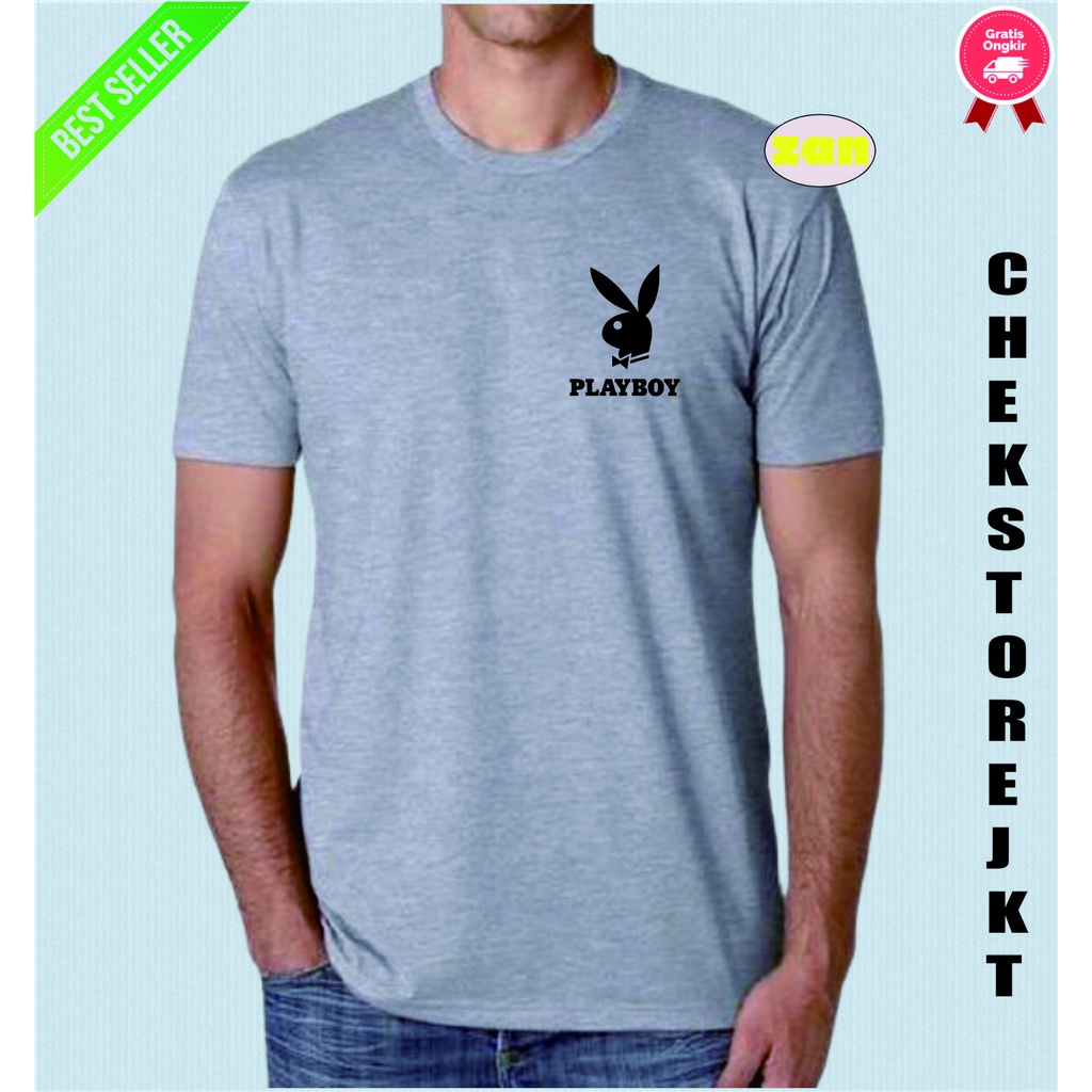 Kaos Fashion Pria Kaos playboy Little / playboy Logo / kaos Distro Premium