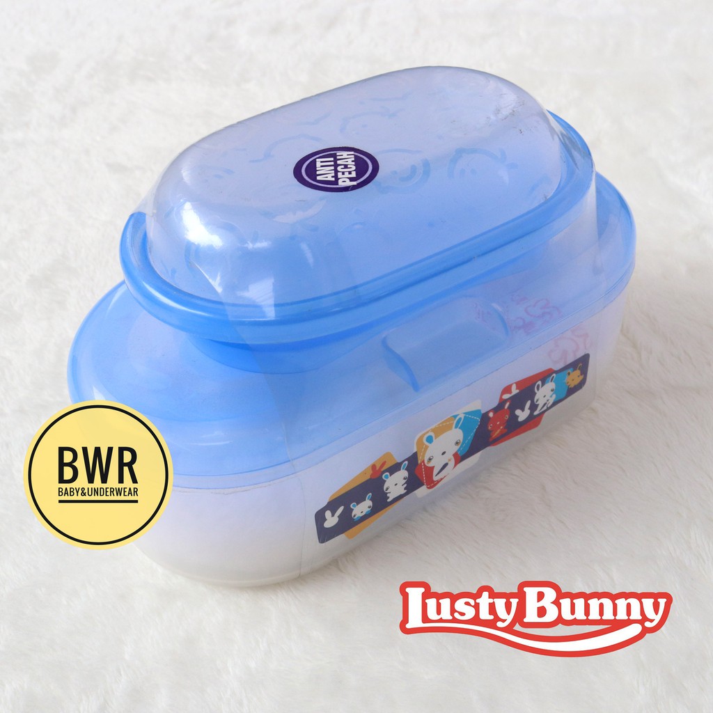 Lusty Bunny SUSUN | Tempat Bedak + Tempat Sabun Peralatan Mandi Baby Baru Lahir