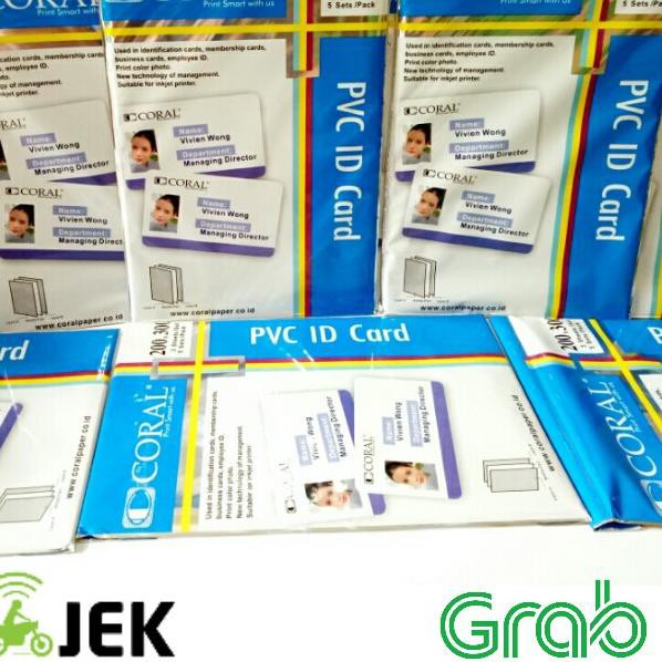 

SD9✧ Kertas ID Card PVC Coral untuk ID Card A4 (Isi 5 Lembar) Model Baru