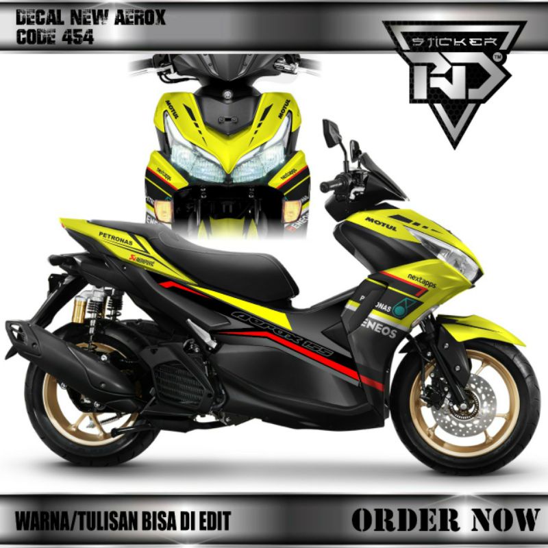 decal sticker aerox 155 connected