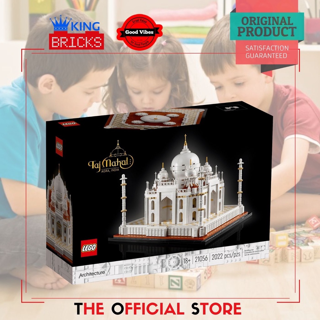 LEGO Original ARCHITECTURE 21056 Taj Mahal - Mainan Anak Edukasi Bangunan Gedung Sejarah India