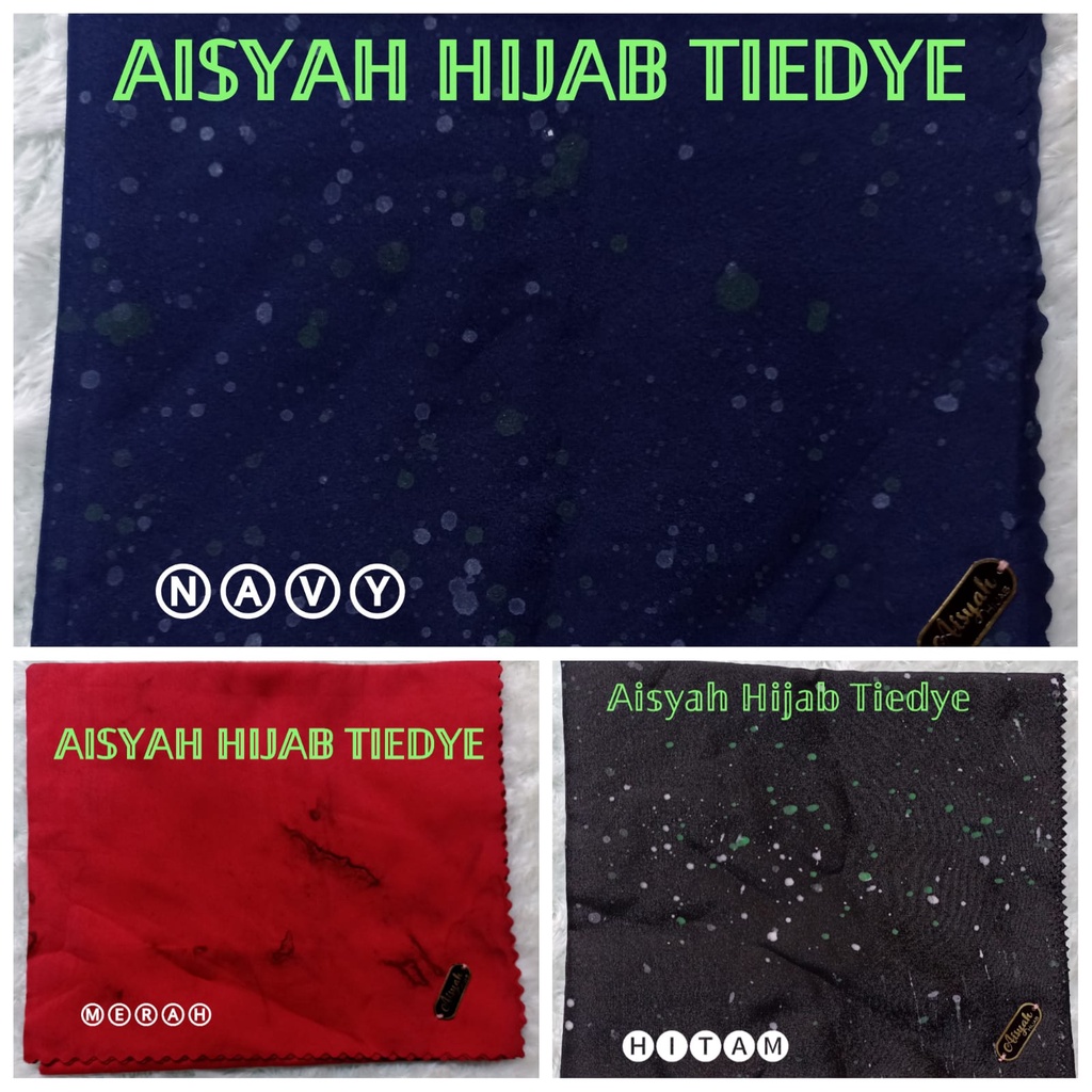 HIJAB SEGIEMPAT AISYAH TIEDYE