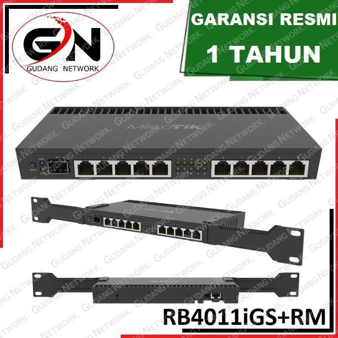 Mikrotik Router indoor RB4011iGS+RM / RB4011 / mikrotik rb4011