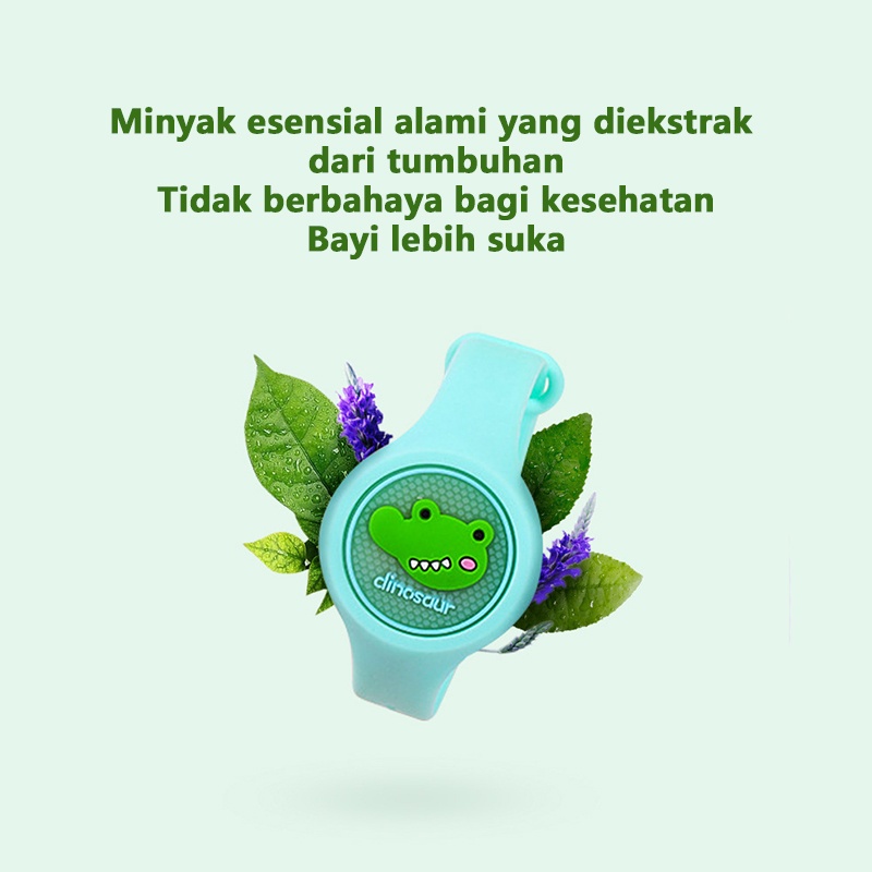 Gelang Anti Nyamuk Anal-Anak + LED Gelang lucu Gelang jam tangan (Packaging Dus)/C213