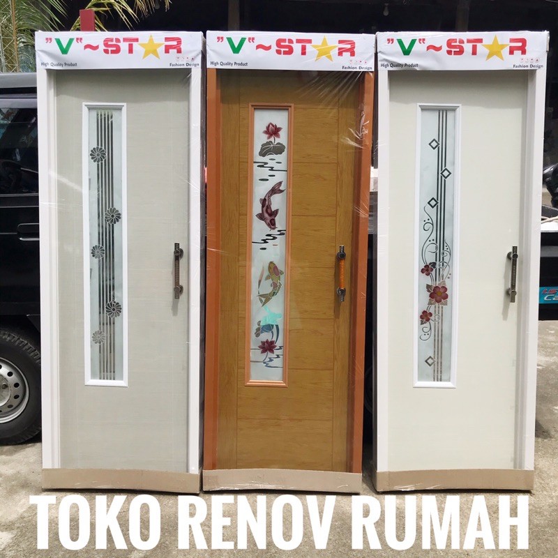 Jual Pintu Pvc Kamar Mandi Motif Kekinian Kaca Cermin Kualitas Premium Shopee Indonesia 6642