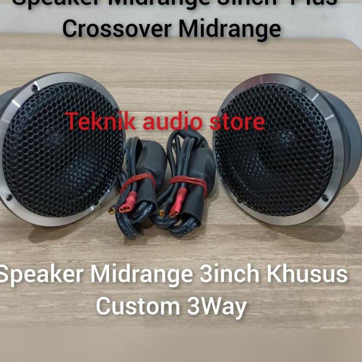 Modern.. Speaker Midrange 3inch Hifine plus crossover midrange