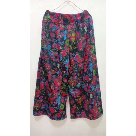 celana kulot jumbo premium motif bunga