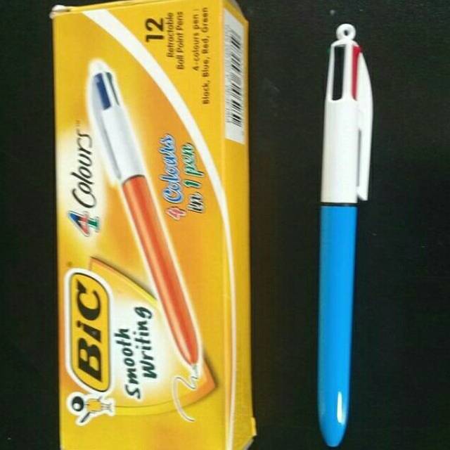 Pulpen bic 4 warna