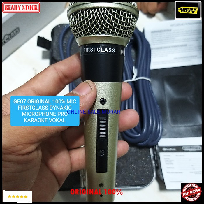 G07 Original first class Mic kabel dynamic Microphone besi metal profesional first class pro sing cable karaoke vocal audio sound mik pengeras suara mikrophone G07   Bisa buat segala jenis audio sound  GARANSI 100% UANG KEMBALI JIKA TERBUKTI TIDAK ORIGINA